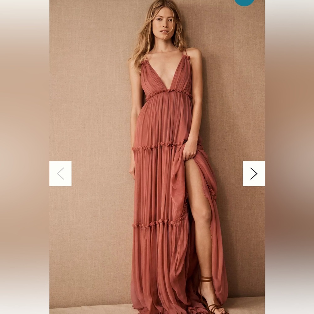 BHLDN Amandine Rust / Terracotta Maxi Dress
